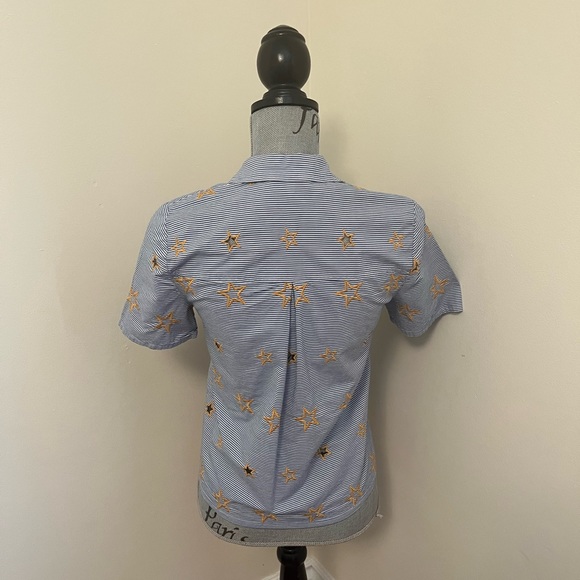 Madewell Embroidered Striped Star Shirt, XS - Picture 5 of 10